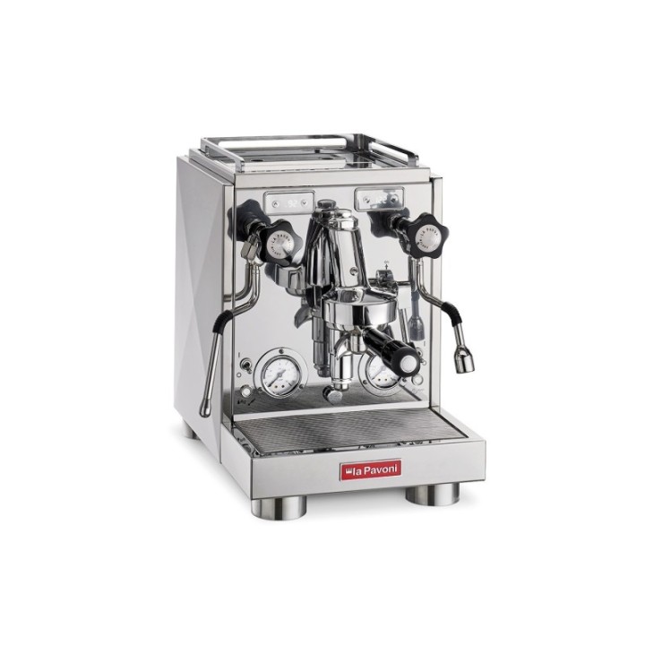 La Pavoni New Botticelli Evolution LPSBVS03EU Espressomaskine Inkl. Portafilter Double Spout & Greb Egetræ