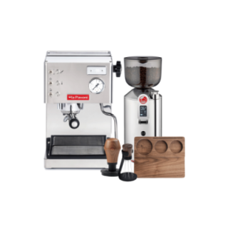 La Pavoni Casa Bar PID Stål LPMCBS02EU Espressomaskine Inkl. Prosumer LPGGRI01EU Espressokværn & Baristaudstyr