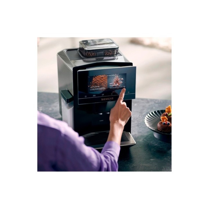 Siemens TQ903R09 EQ900 Espressomaskine Inkl. Rigtig Kaffe Super Crema 2kg, Dolce Crema 2kg & Crema Intenso 2kg Hele kaffebønner