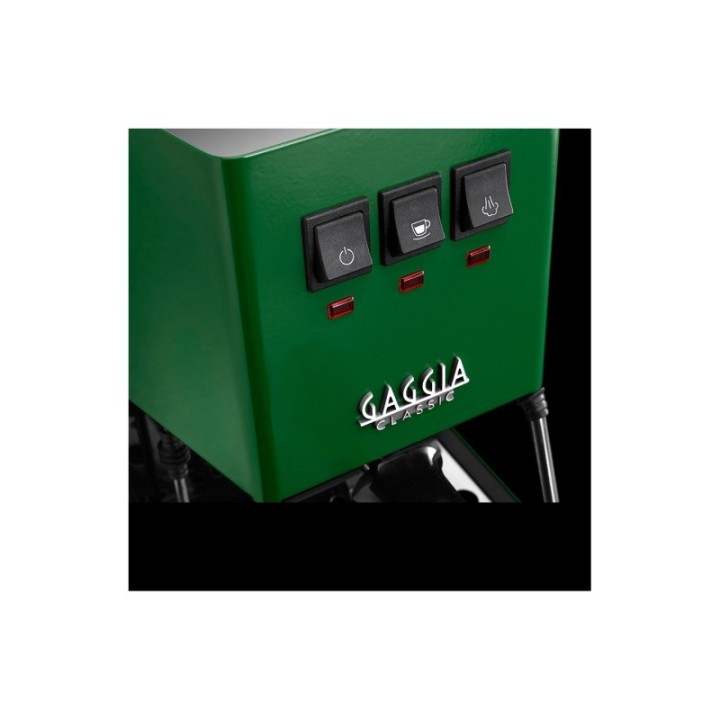 Gaggia Classic E24 Jungle Green Espressomaskine Inkl. Eureka Mignon Zero 55s Mat Sort Espressokværn