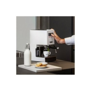 Gaggia Classic E24 Hvid Espressomaskine Inkl. Eureka Mignon Zero 55s Mat Sort Espressokværn