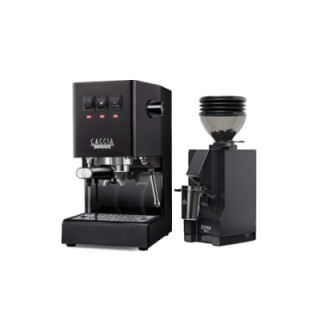 Gaggia Classic E24 Sort Espressomaskine Inkl. Eureka Mignon Zero 55s Mat Sort Espressokværn