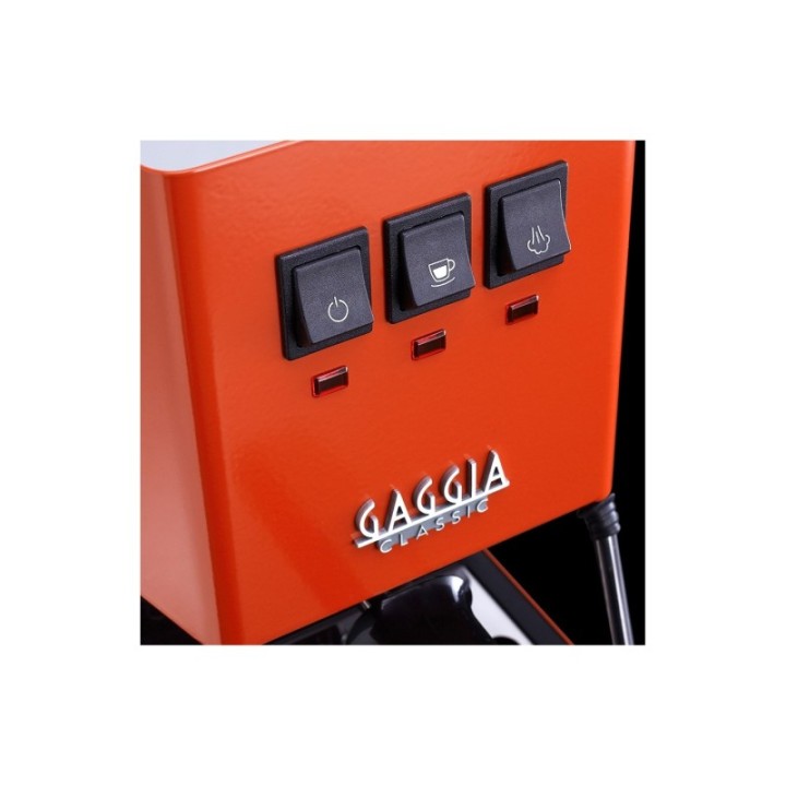 Gaggia Classic E24 Lobster Red Espressomaskine Inkl. Eureka Mignon Zero 55s Mat Sort Espressokværn