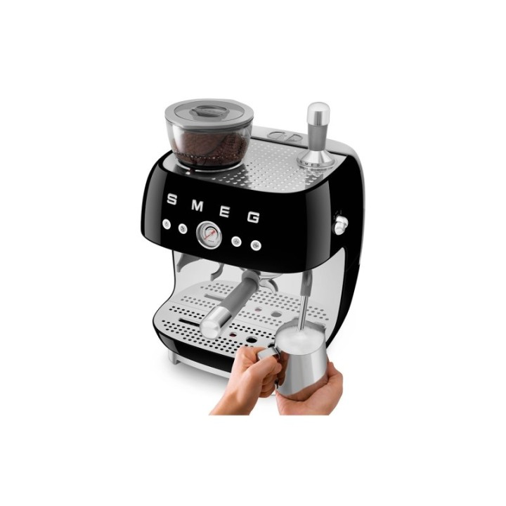 Smeg EGF03BLEU Manuel espressomaskine Inkl. Kværn Sort & Rigtig Kaffe Bestseller Mixpakke 3kg Hele kaffebønner