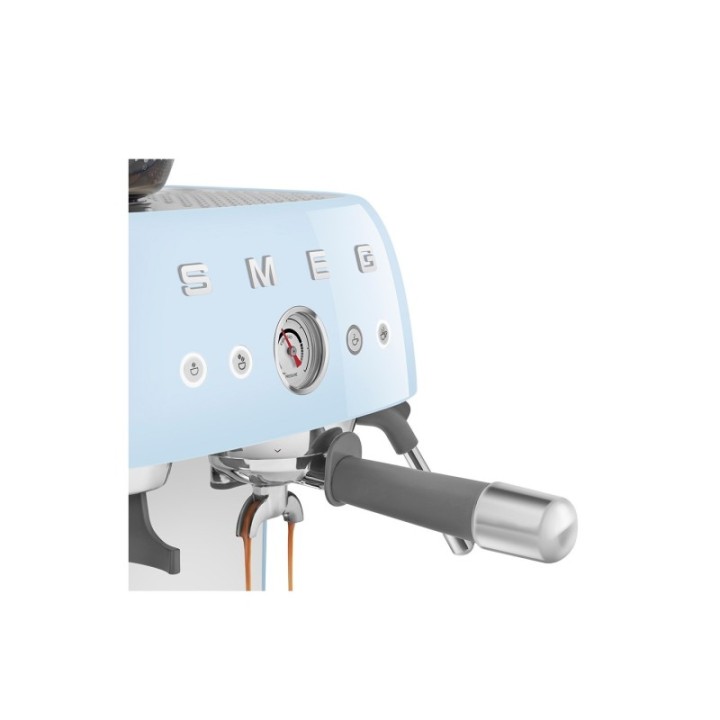 Smeg EGF03PBEU Manuel espressomaskine Inkl. Kværn Pastelblå & Rigtig Kaffe Bestseller Mixpakke 3kg Hele kaffebønner
