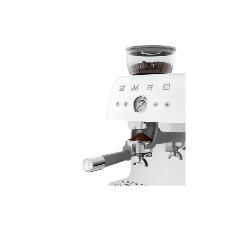 Smeg EGF03WHEU Manual espresso machine Incl. grinder White