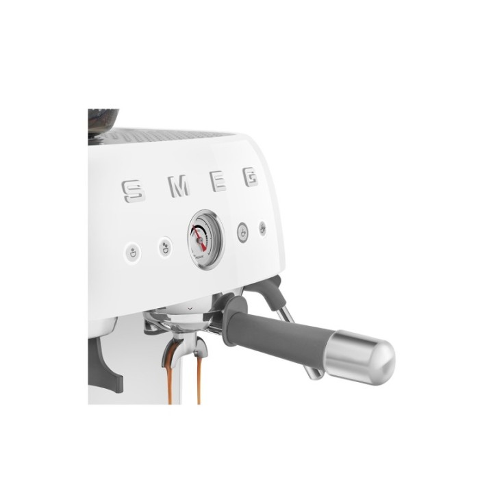 Smeg EGF03WHEU Manual espresso machine Incl. grinder White