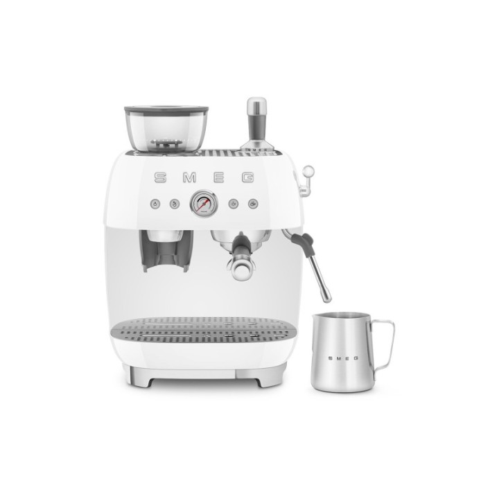 Smeg EGF03WHEU Manual espresso machine Incl. grinder White