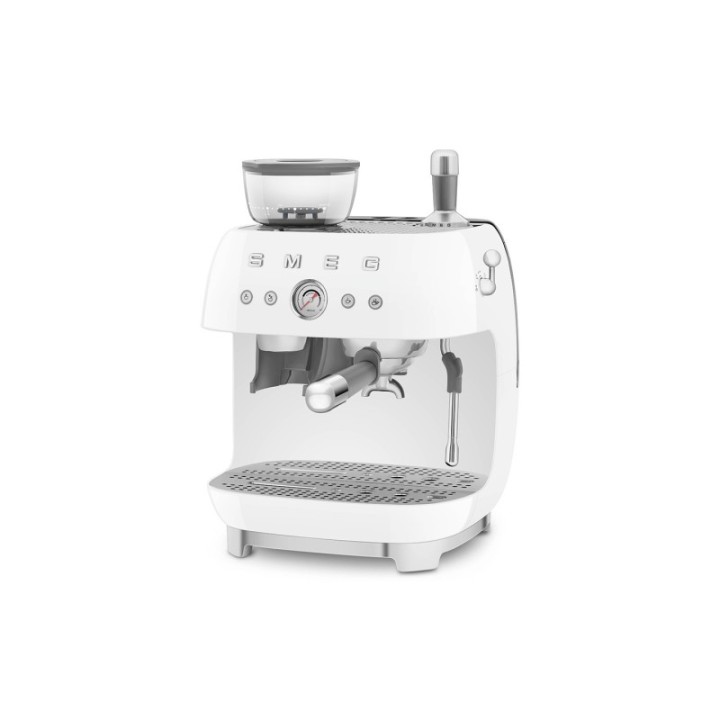 Smeg EGF03WHEU Manual espresso machine Incl. grinder White