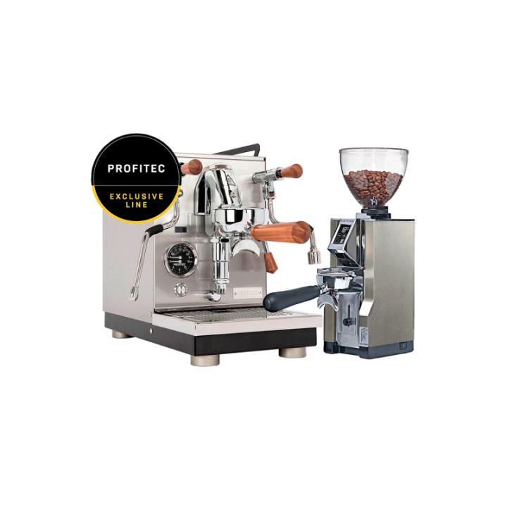 Profitec JUMP Espressomaskine - Exclusive Line Inkl. Eureka Mignon Libra 65 Chrome Espressokværn