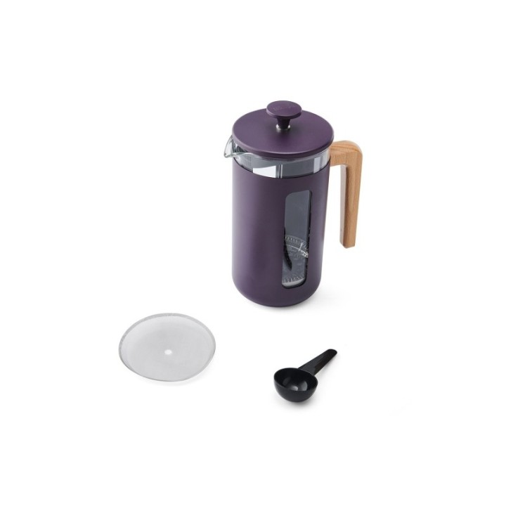 La Cafetière Pisa 8 Kop. Stempelkande Lilla Inkl. House of Barista Elektrisk Kaffemølle & 400g Rigtig Kaffe