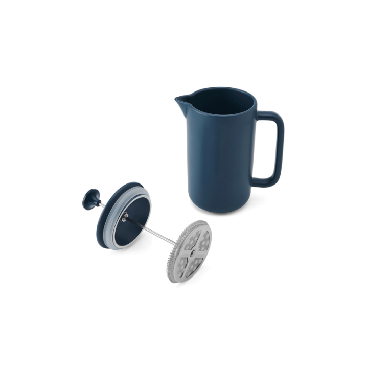 La Cafetière Arezzo 8 Kop. Stempelkande Navy Inkl. Krus 35 cl 2 Stk Navy