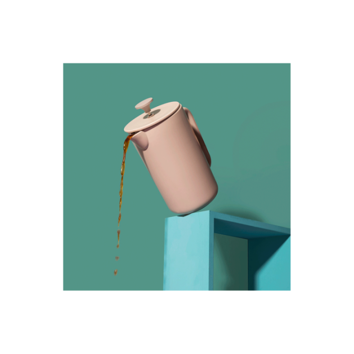 La Cafetière Arezzo 8 Kop. Stempelkande Latte Inkl. Krus 35 cl 2 Stk Latte