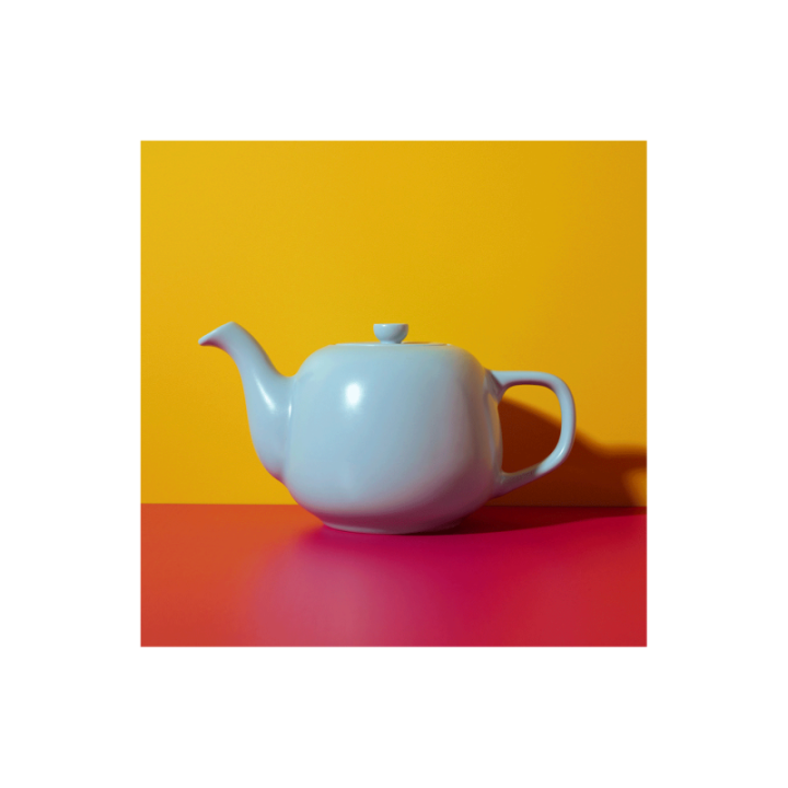 La Cafetière 1,2 L Tebrygger Inkl. Krus 35 cl 2 Stk Himmelblå & Østerlandsk Thehus Pyramidetebreve 24 stk