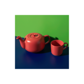 La Cafetière 1,2 L Tebrygger Inkl. Krus 35 cl 2 Stk Rød & Østerlandsk Thehus Pyramidetebreve 24 stk