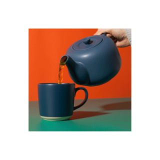 La Cafetière 1,2 L Tebrygger Navy Inkl. Østerlandsk Thehus Admirality Te Pyramidetebreve 75 stk