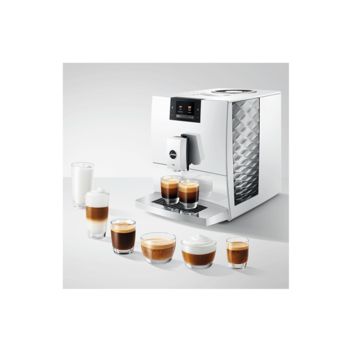 Jura C9 (EA) Piano White Espressomaskine Inkl. Startpakke DK sprog