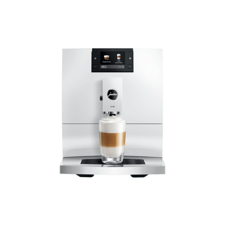 Jura C9 (EA) Piano White Espressomaskine Inkl. Startpakke DK sprog