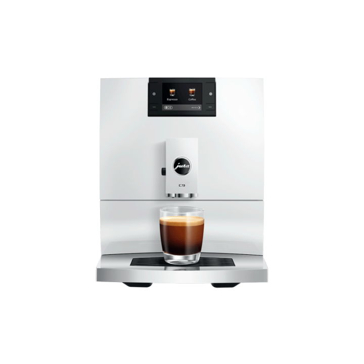 Jura C9 (EA) Piano White Espressomaskine Inkl. Startpakke DK sprog