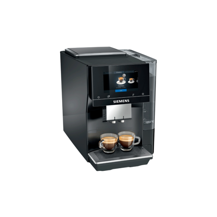Siemens TP713R19 EQ700 Classic Piano Sort Espressomaskine Inkl. Siemens Mælkebeholder Glas 0,7L