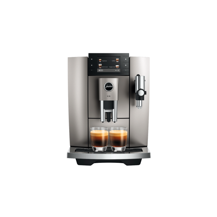 Jura E8 (ED) Midnight Silver Espressomaskine Inkl. Startpakke (DK sprog)