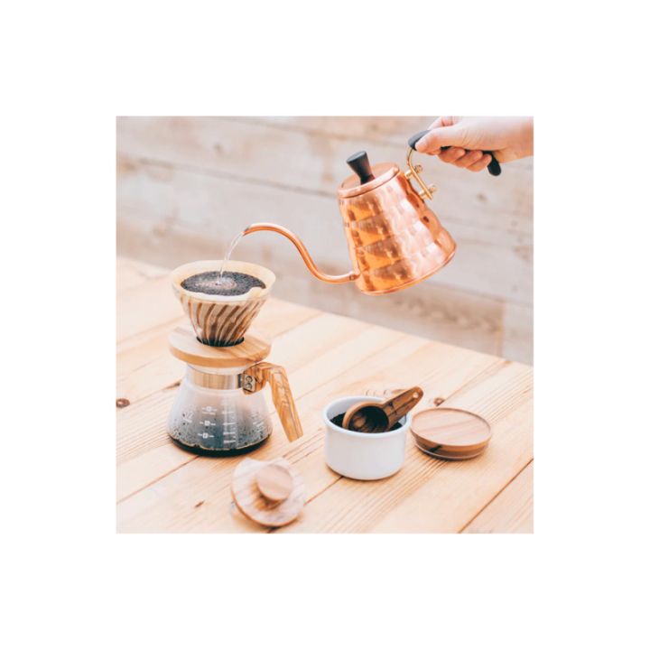 Hario V60-02 Glas Dripper Oliventræ 2 Kop.